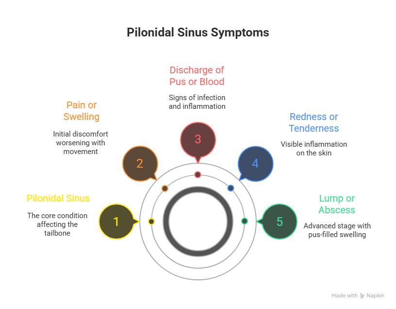 Symptoms of Pilonidal Sinus